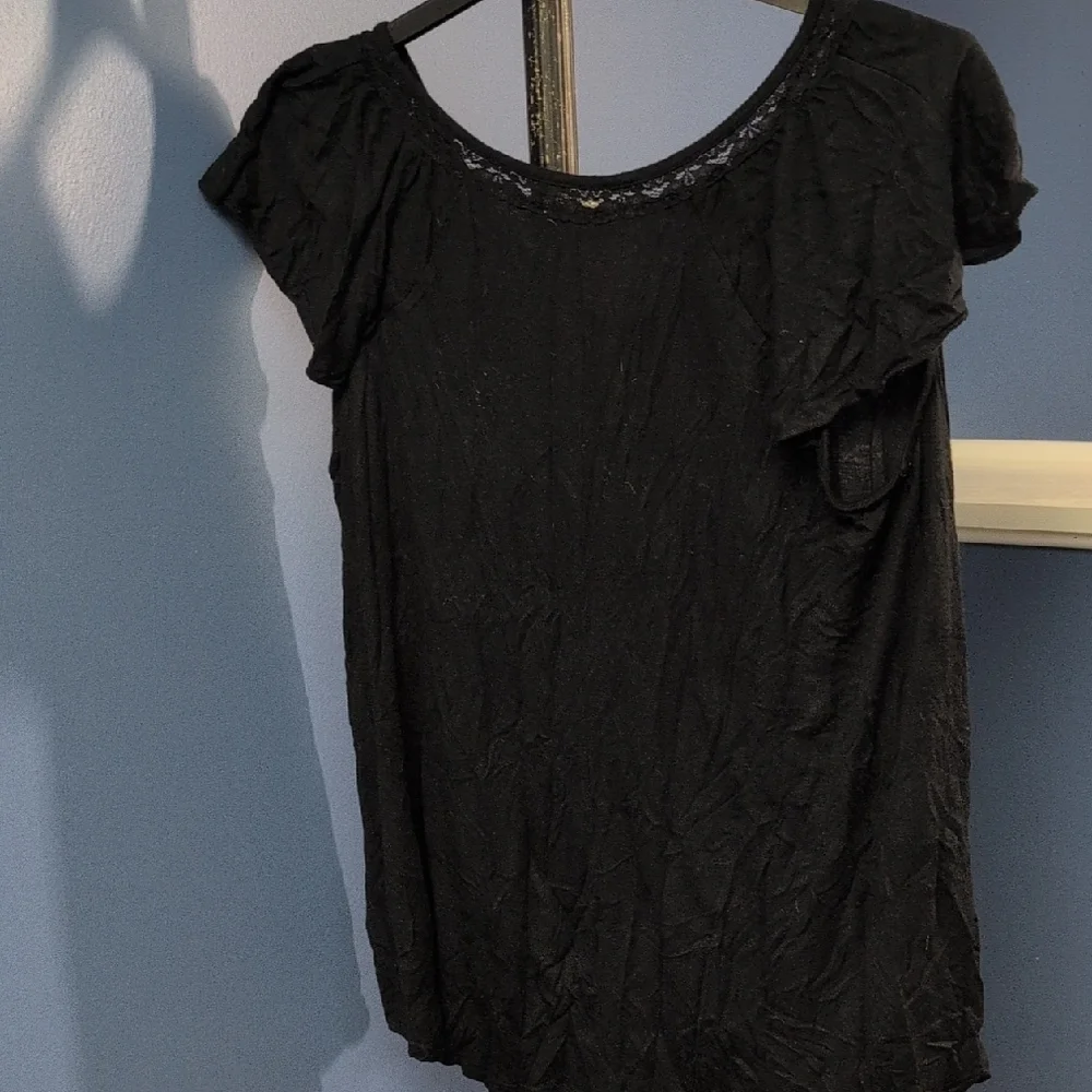 Maurices Black Ruffled Blouse - Picture 5 of 5